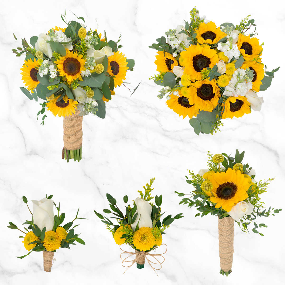 Wedding Table Decoration Deco Sunflower For All Occasions 24 pieces 