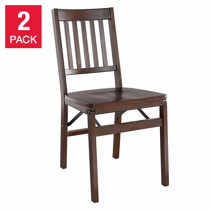 Stakmore Solid Wood Folding Chair 2, Wood Folding Table And Chairs Costco