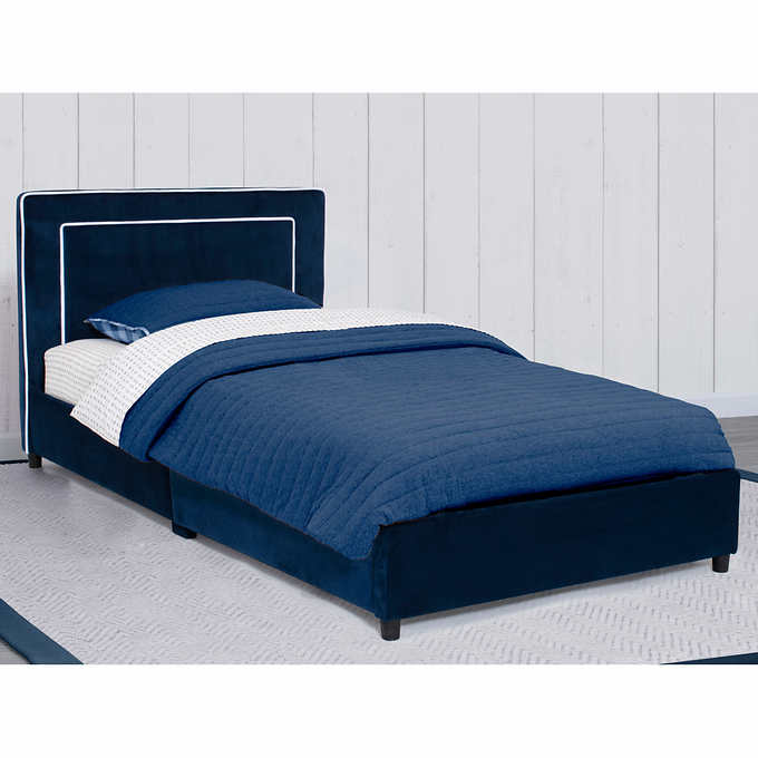 Casey Twin Upholstered Bed Costco, Twin Fabric Headboard Tufted