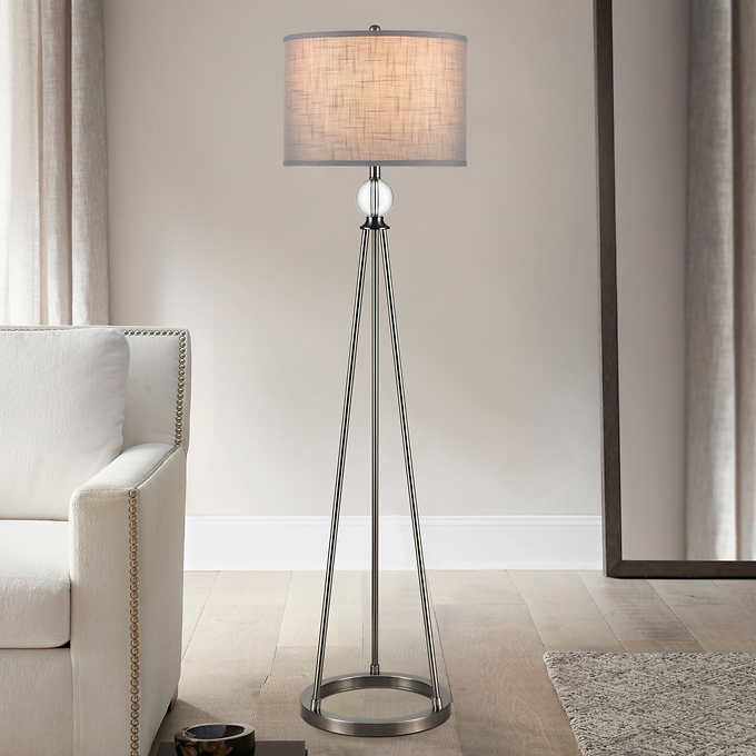 Bouche Crystal Floor Lamp Costco, Crystal Tower Floor Lamp