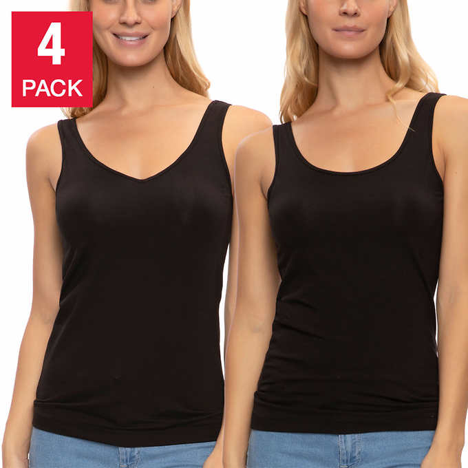 benetia Girls Cotton Tank Undershirts 3-Pack 