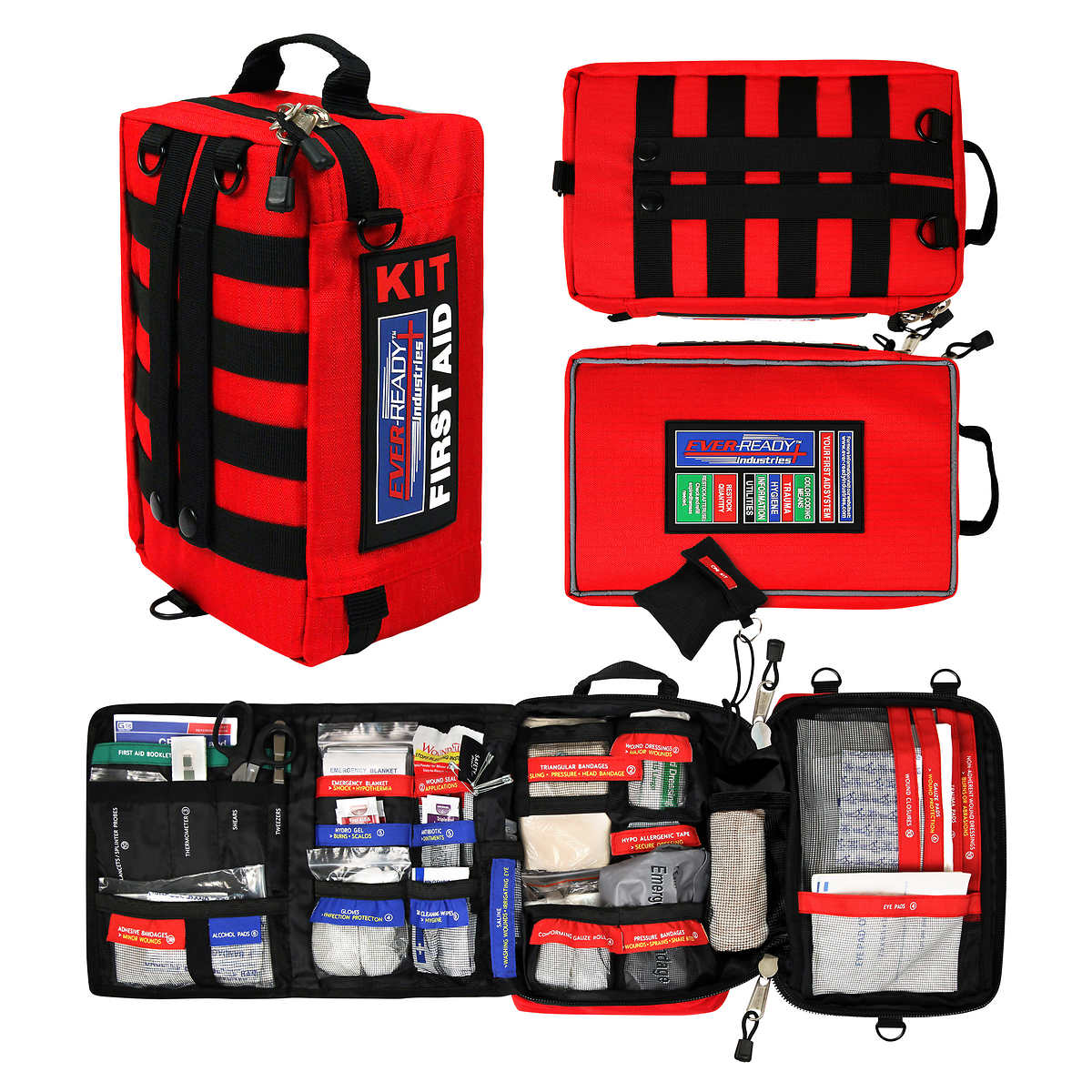 Travel Home Car Taxi Workplace 90 Piece First Aid Kit Bag Medical Emergency Kit 