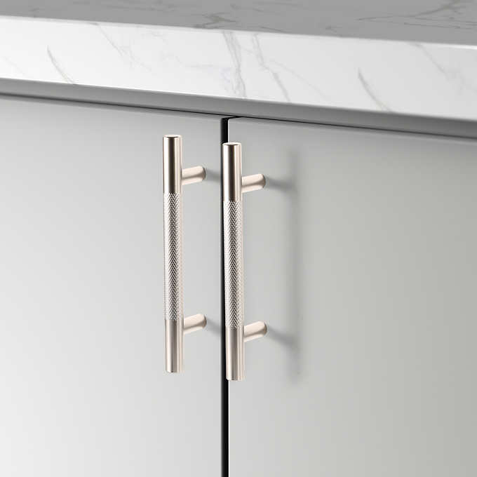 Stylist Modern  Acrylic Knobs Cabinet Door Drawer Kitchen Glass Pulls Handles 