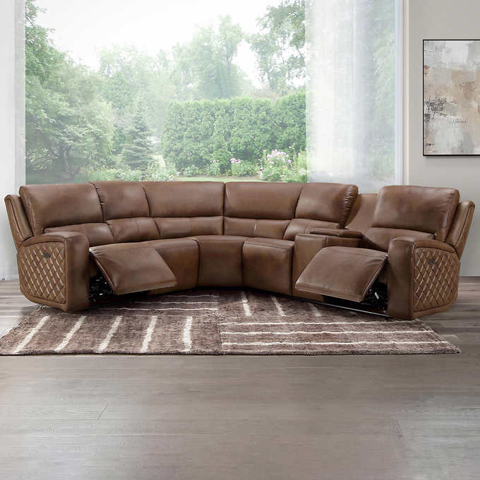 Dominick Leather Power Reclining, Costco Leather Couches Electric Recliner Chairs