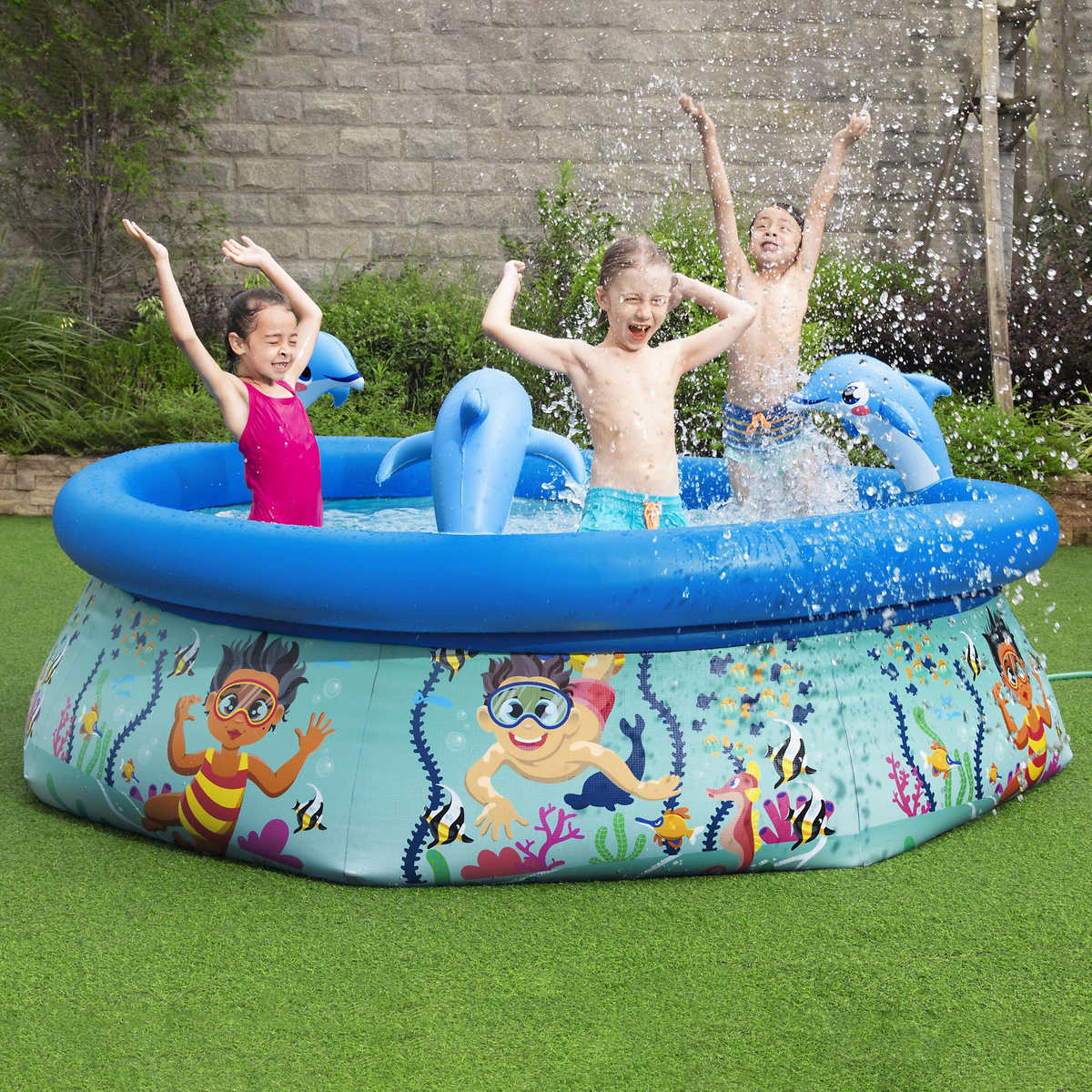 Paddling Pool Swim Pool Kids Childrens Inflatable Swimming Summer Garden 