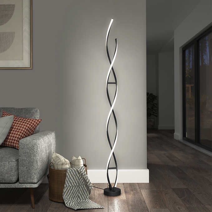 Artika Swirl Floor Lamp Costco, Adjustable Arc Floor Lamp Costco
