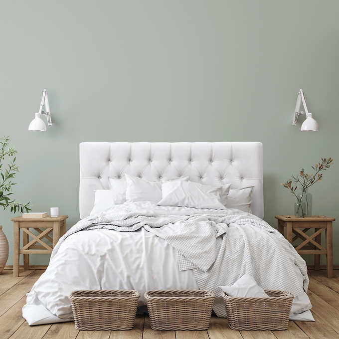 Dixon Queen Tufted Headboard Costco, How To Make A Padded Headboard For Queen Size Bed
