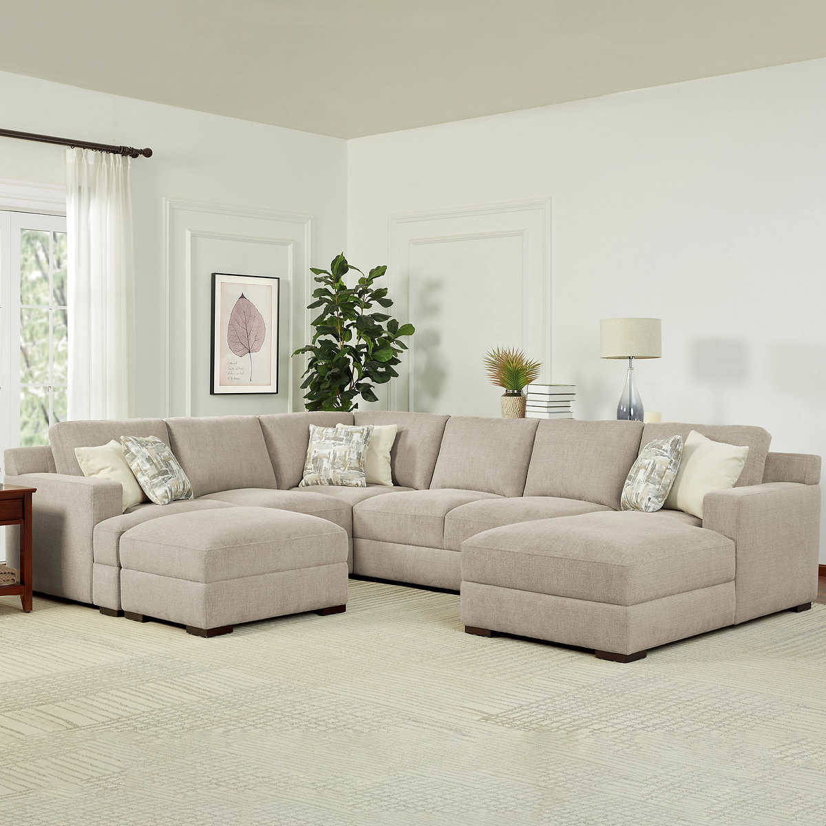 4 Piece Fabric Sectional Costco, How Many Yards Of Fabric Does It Take To Cover A Sectional Sofa