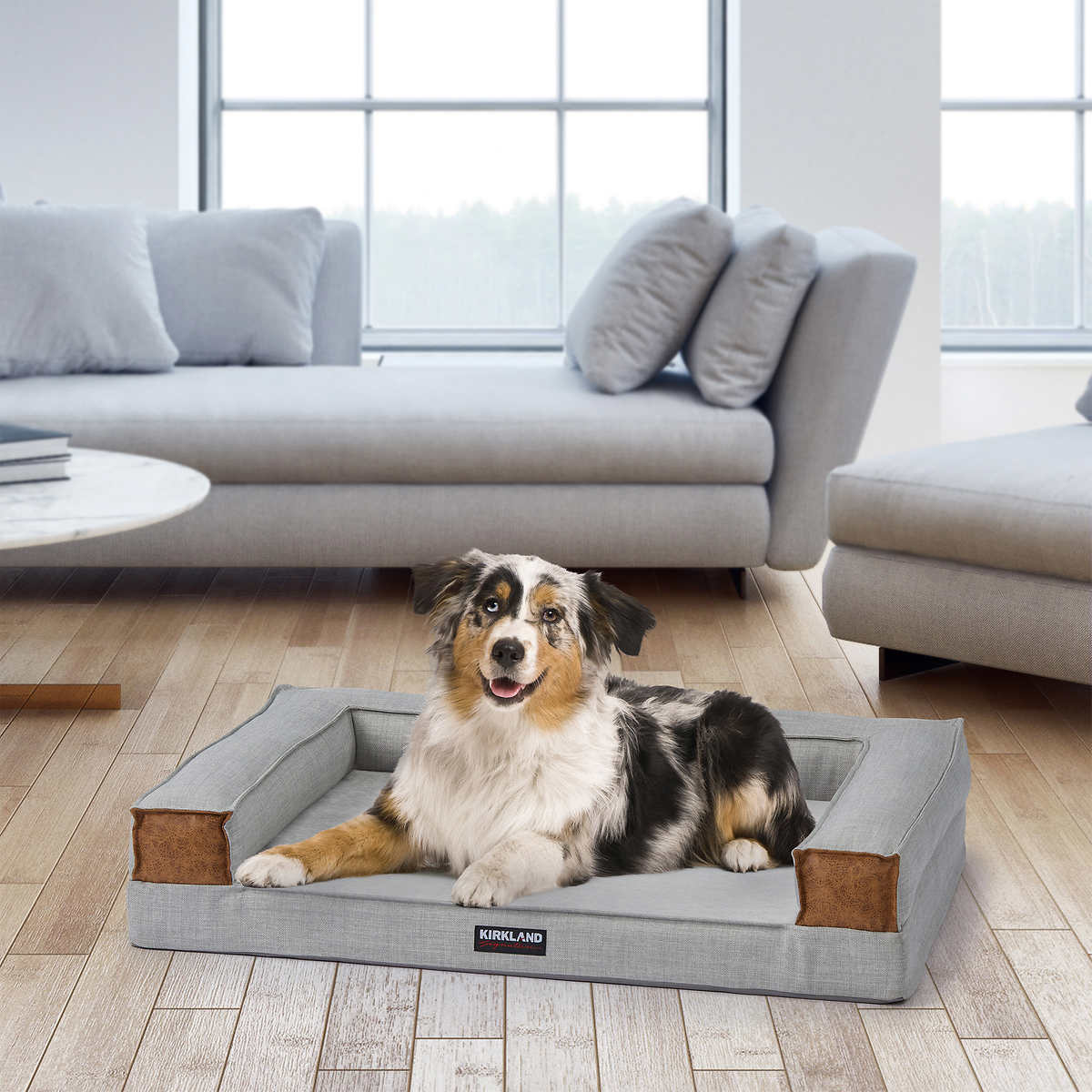 tJexePYK Dog Bed Lounge Sofa Washable Soft Plush Pet Bed Cuddler Rectangle Pet Bed For Dog Cat