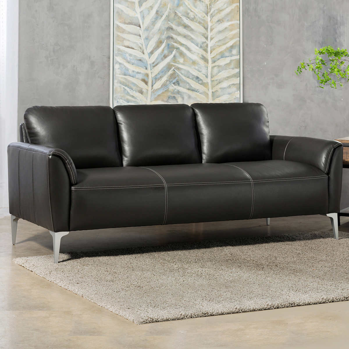 Jordane Leather Sofa Costco, Leather Sectional Costco