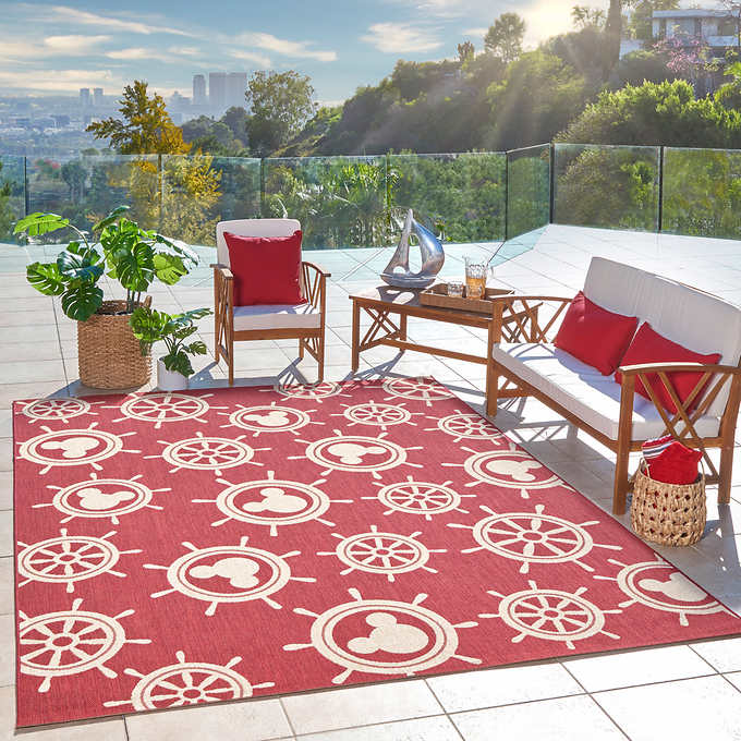 Disney Mickey Mouse Collection Of Indoor Outdoor Rugs Mickey Wheels Costco