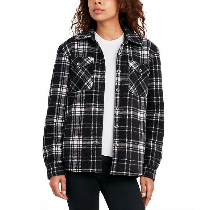Sage Ladies' Plush Shirt Jacket | Costco