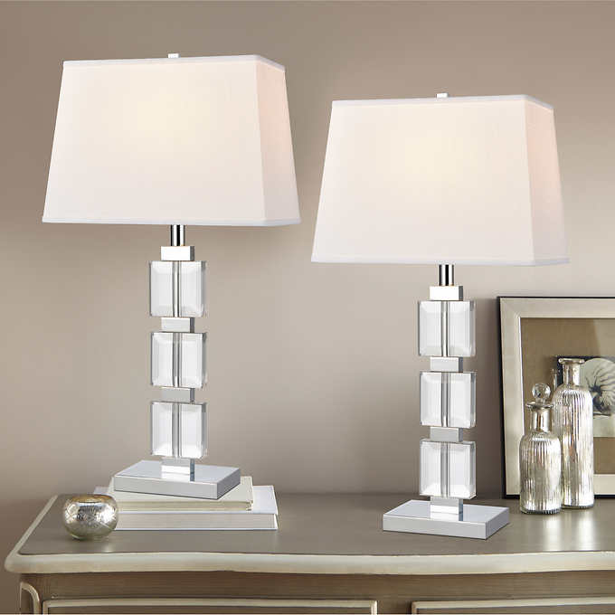 Paris Table Lamp 2 Pack Costco, Kate Crystal Table Lamps Costco