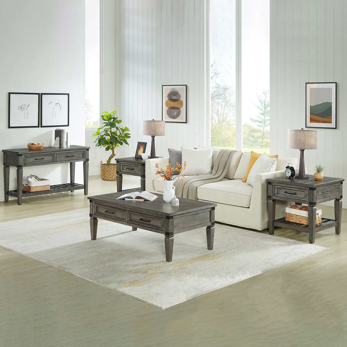 Fremont Collection 4 Piece Occasional, Monroe Park Brushed Pewter Oak Laminate Flooring Reviews