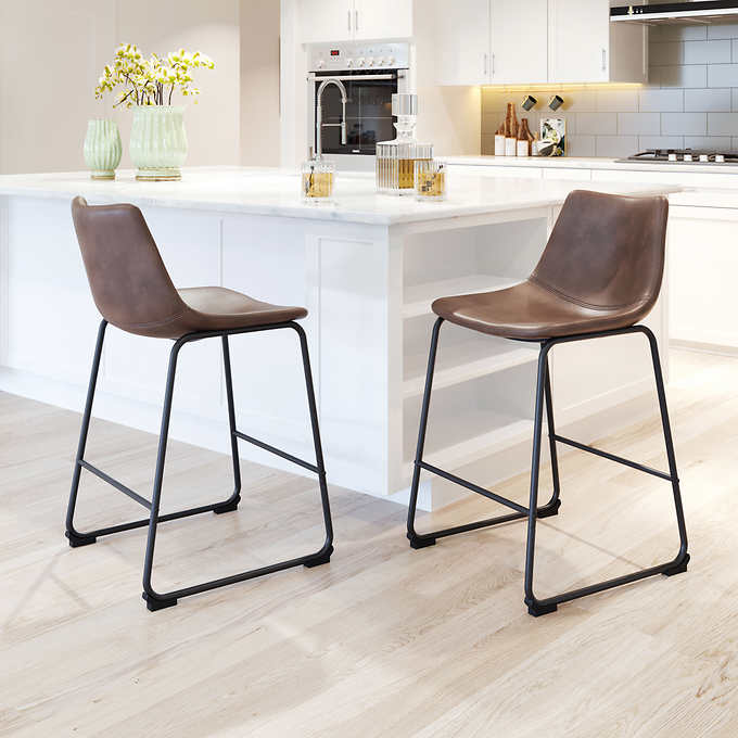 Kai 24 Barstool 2 Pack Costco, Counter Stools No Assembly Required