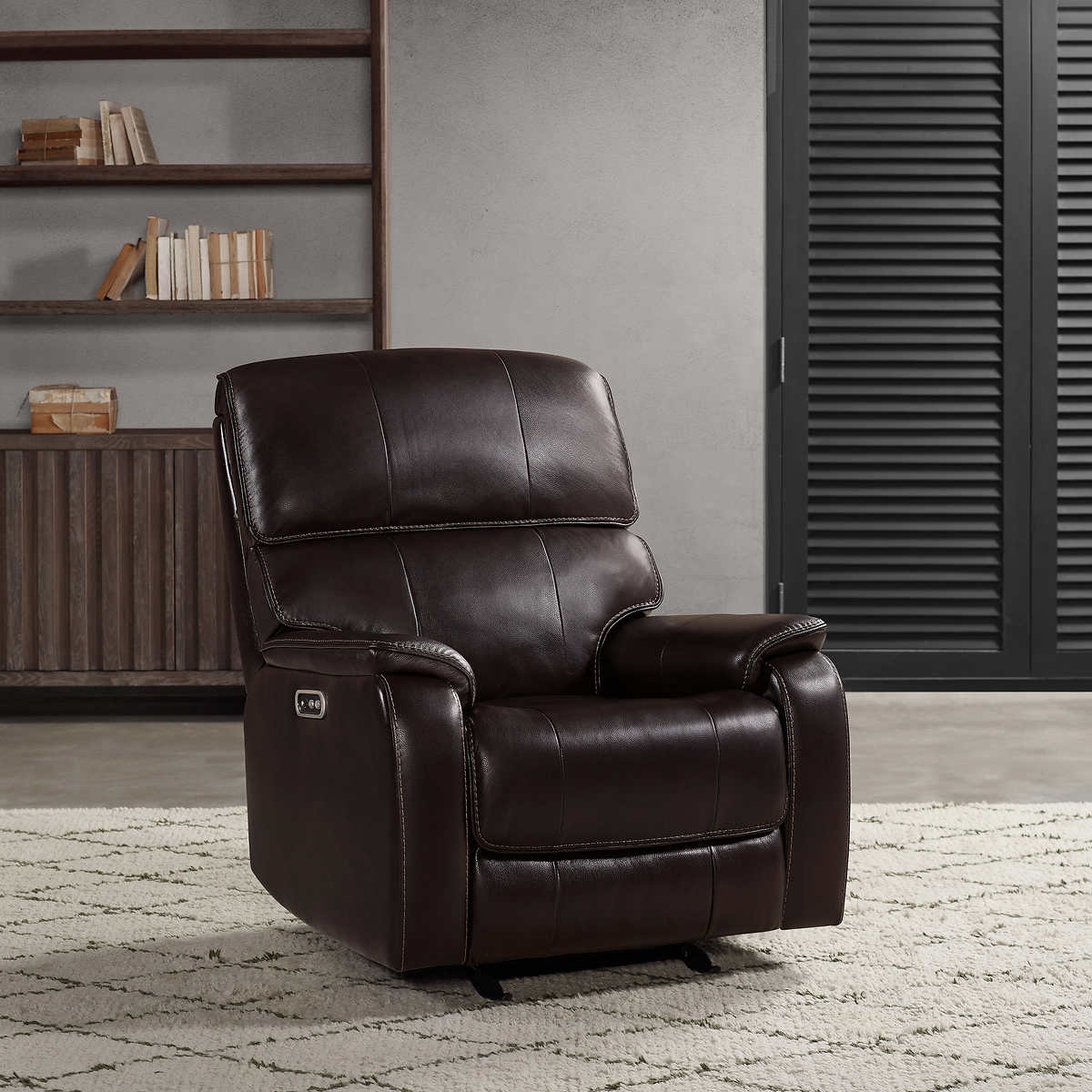 Barcalounger Columbia Leather Power, Barcalounger Leather Recliner Reviews