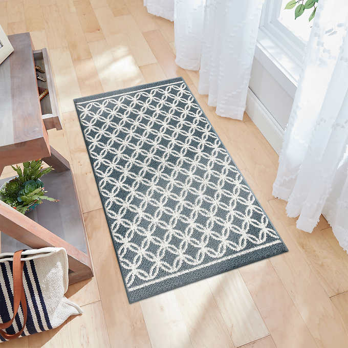 Line print floor mat digital stamp pad kitchen bathroom floor mat carpet 