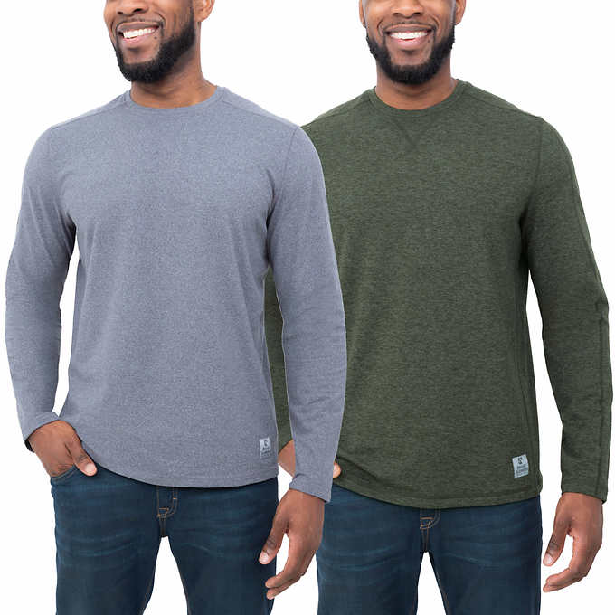 Rugged Elements Men's Long Sleeve Tee, 2-pack | Costco
