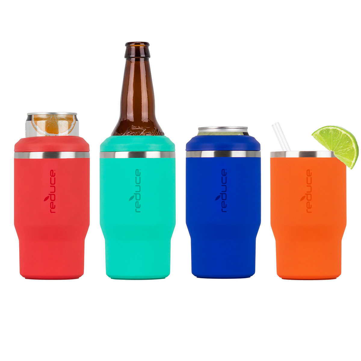 Open front zi Insulated 6 Pack Cooler W/ Bottle Holder 