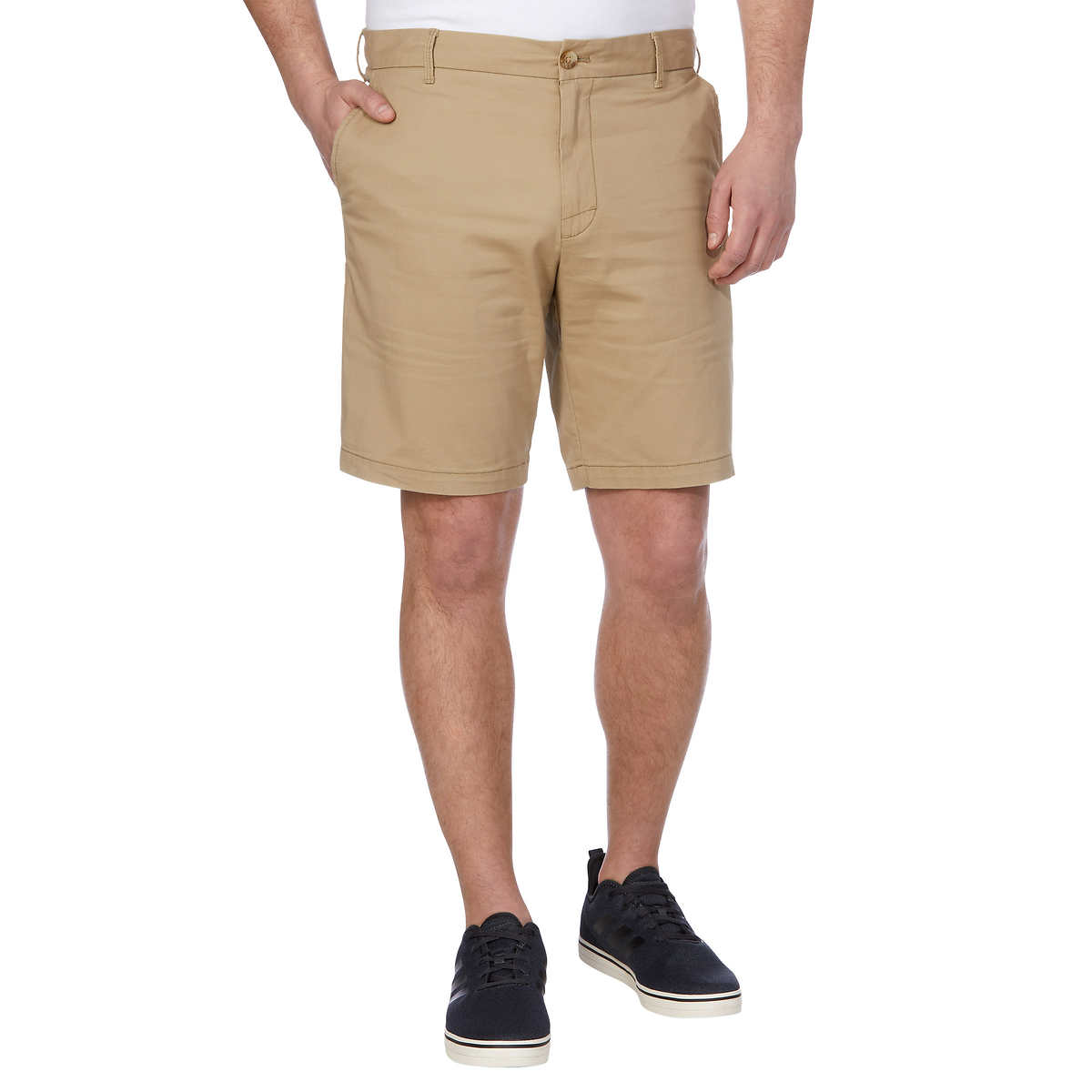 NWT IZOD Men's Flat Front Cargo Shorts Pants 100% Cotton 5 Colors Sz 32-42 $60 