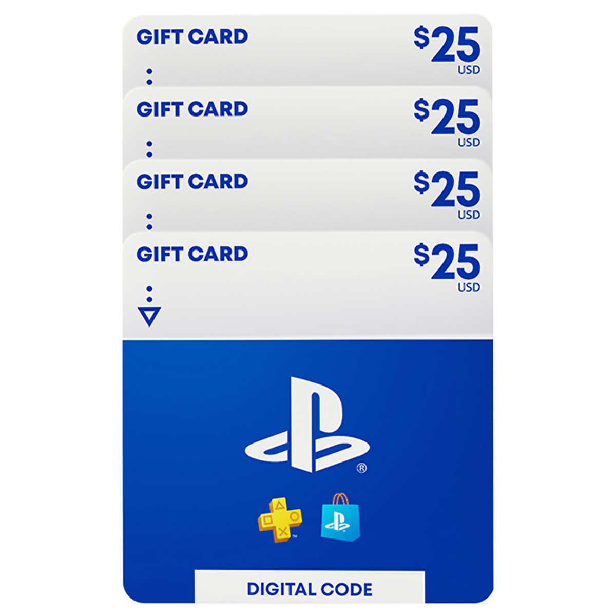 Sony PlayStation Four $25 Gift Cards Digital Download