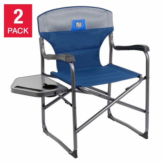 ALUMINIUM LIGHTWEIGHT BLACK FOLDING DIRECTORS CHAIR WITH ARMS FOR GARDEN CAMPING 