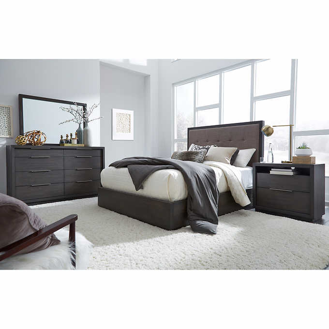 Lovelle 5 Piece Queen Bedroom Set Costco, Oxford Richmond 7 Drawer Dresser In Brushed Grey
