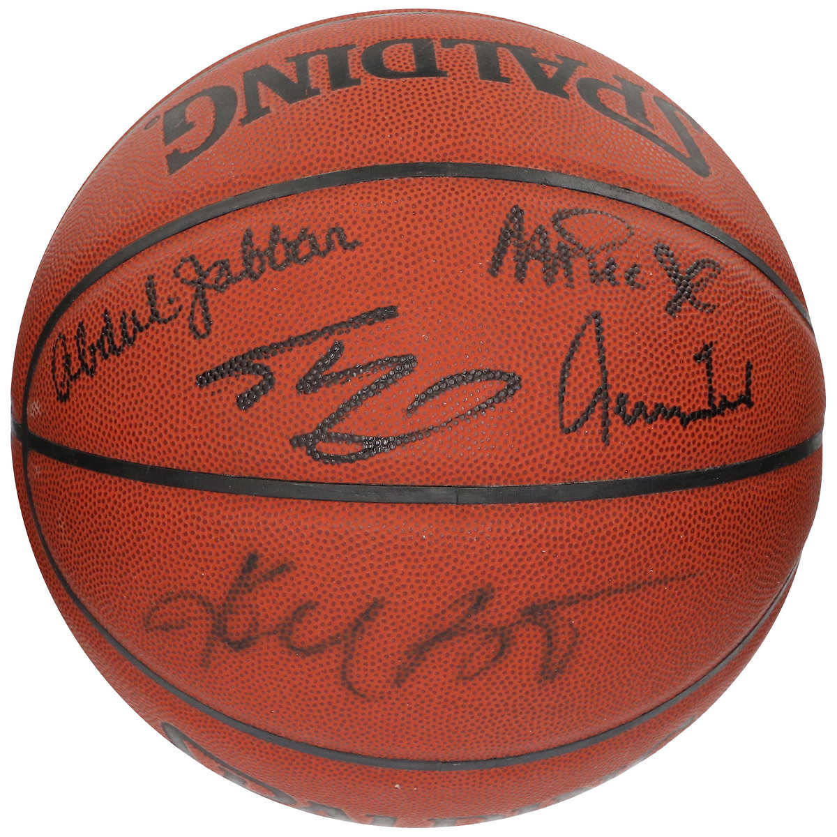 Spalding Signature Series Autograph Four White Panel Basketballs 2 Pack Bundle 