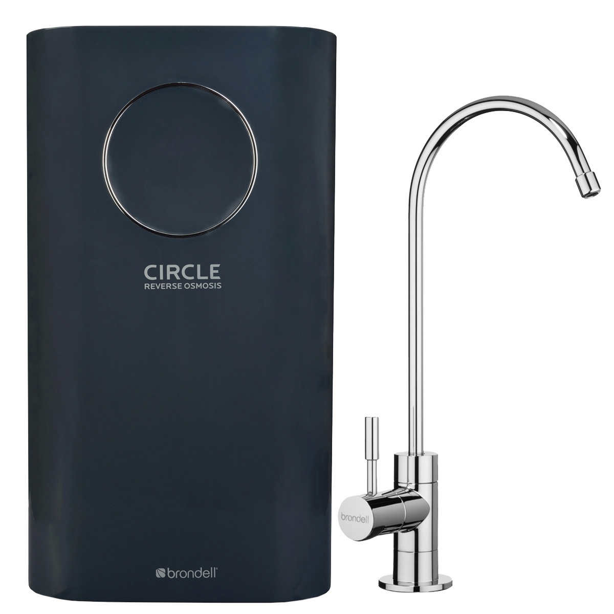 Brondell Three-Stage Water Filtration System with LED Chrome Faucet 