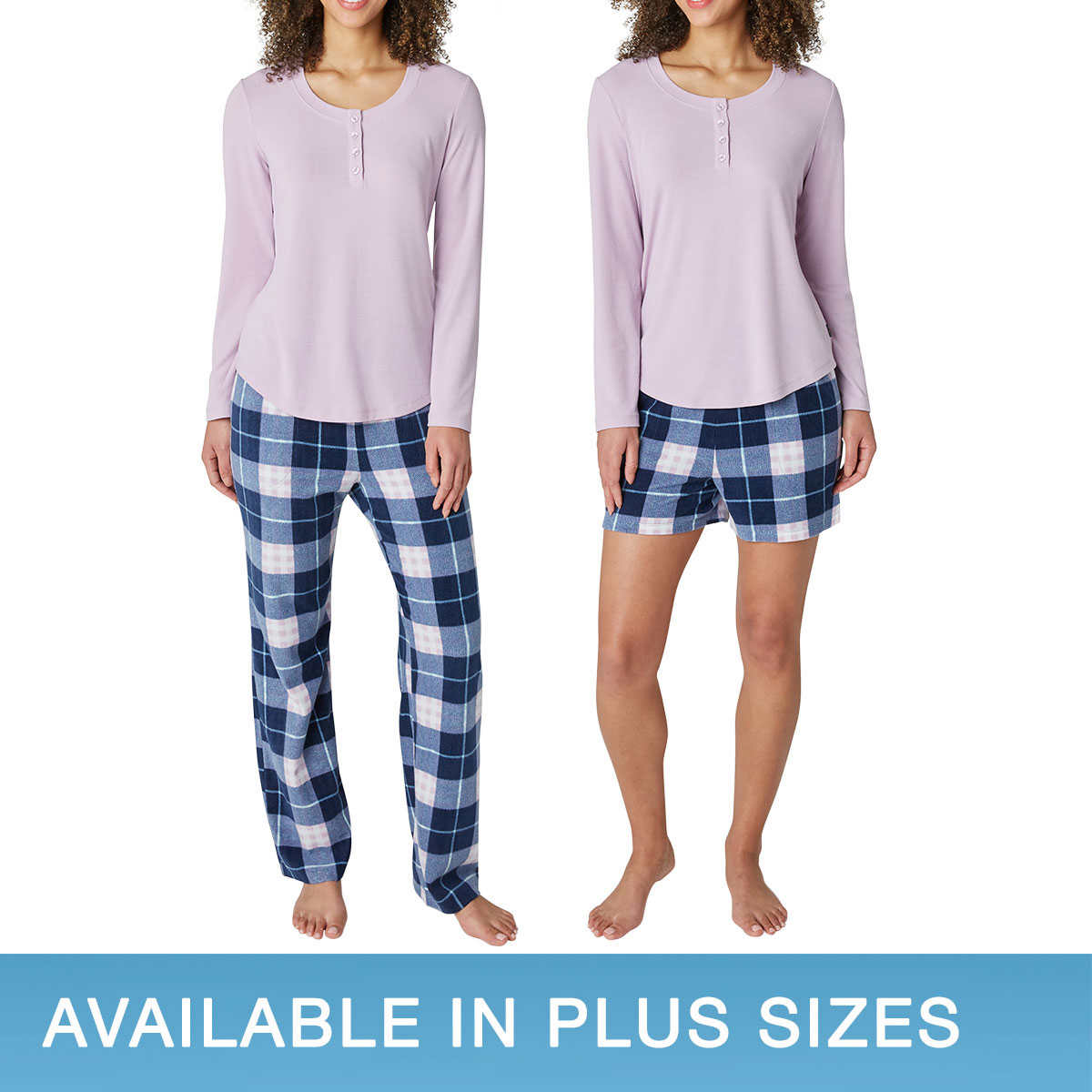 Eddie Bauer Women's 3 Piece Ultra-Soft Sleep PJ Pajama Set Blue Size 2XL NWT 