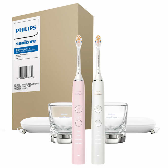 volgens native Verbinding verbroken Philips Sonicare DiamondClean Connected Rechargeable Electric Toothbrush,  2-pack | Costco