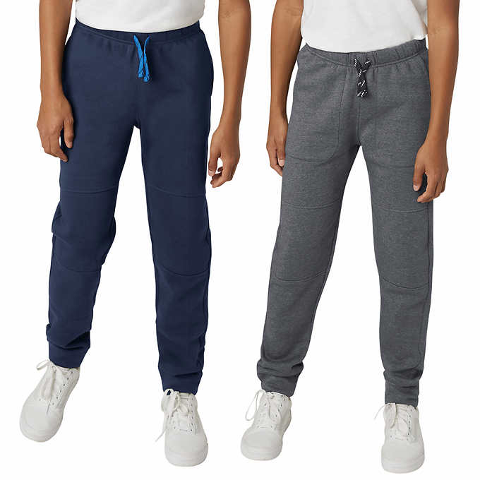 XS Jogger Boys' Sweatpants Size: S-XL 4 Pack Active Fleece Joggers Pants 