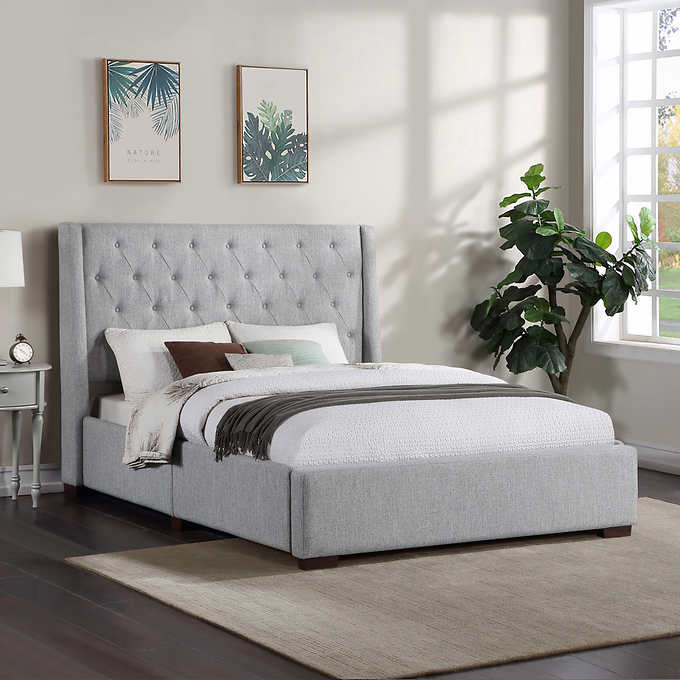 Brynn Upholstered Bed Costco, How To Add Padding Headboard In Html Table Column Width