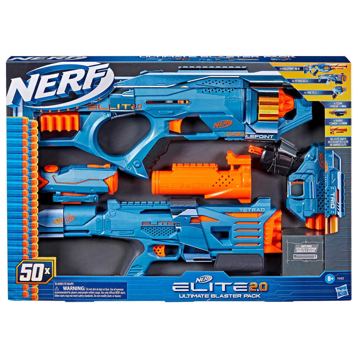 Lançador Nerf Elite 2.0 Eaglepoint Rd-8 Com 16 Dardos -f0424