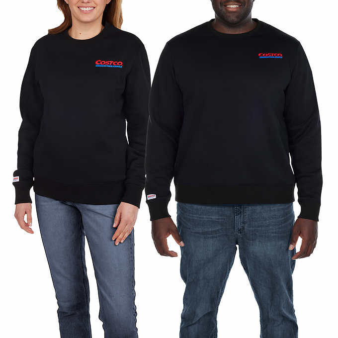 Costco Wholesale Unisex Logo Fleece Crewneck Sweatshirt | Costco