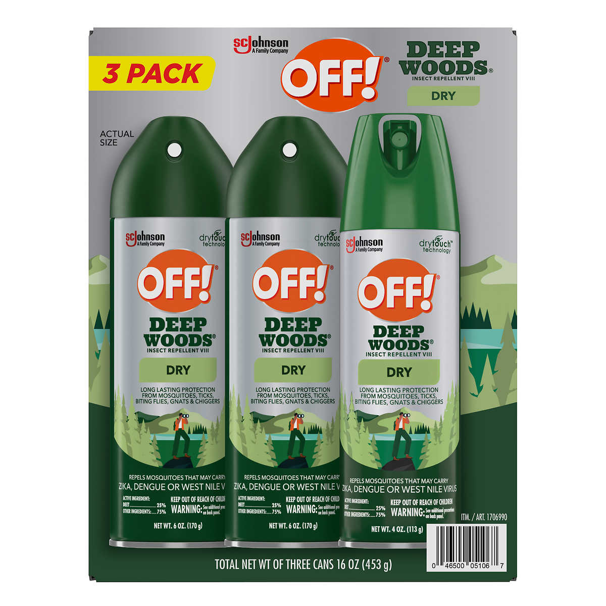 OFF! Deep Woods Dry Insect Repellent Set