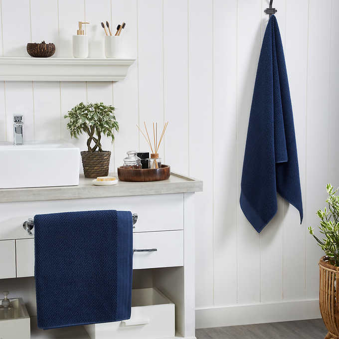 Home Decorators Collection Ultra Plush Soft Cotton Lake Blue 18-Piece Bath Towel Set