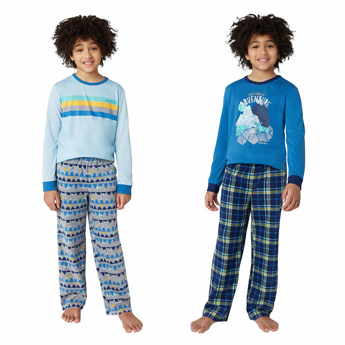 Eddie Bauer Youth 4-piece Pajama Set | Costco