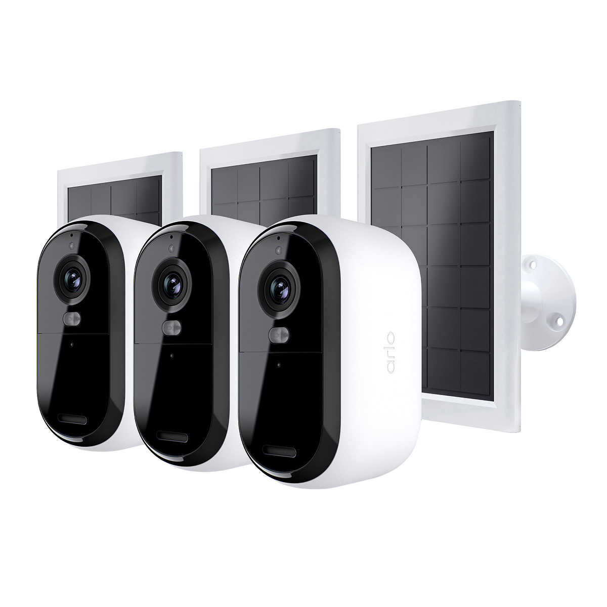 Arlo Essential Outdoor 2K Camera (2nd Generation) 3-pack with 3 Solar  Panels