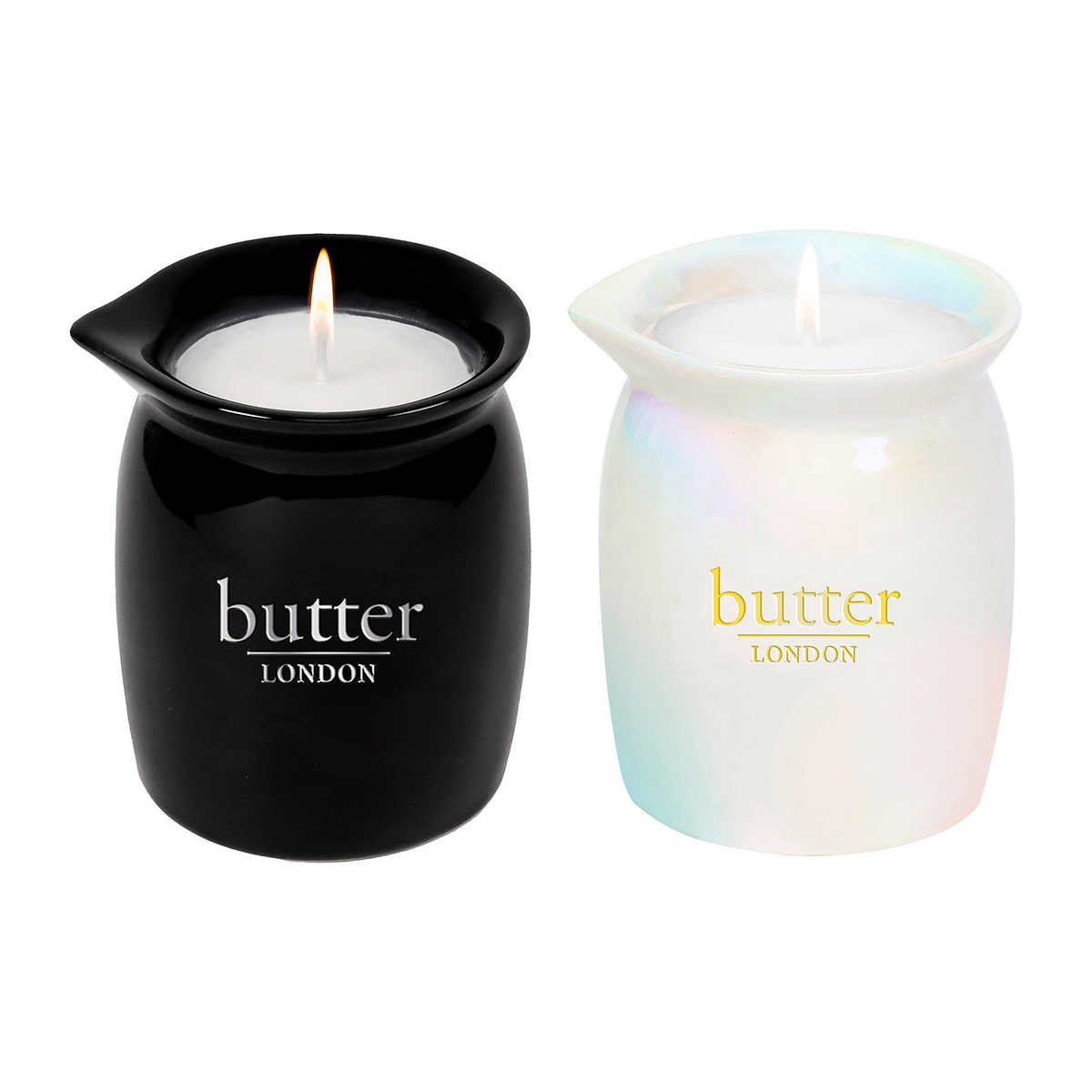butter LONDON Intensive Nail & Body Treatment Candle Duo, 0.82 oz each