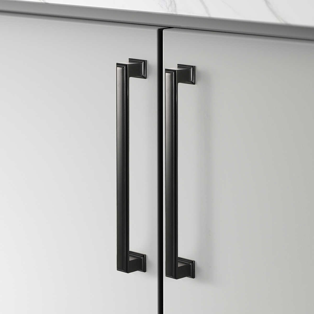 Octa Series Modern 7.5 in. CTC Square Cabinet Handle from Sapphire  Collection