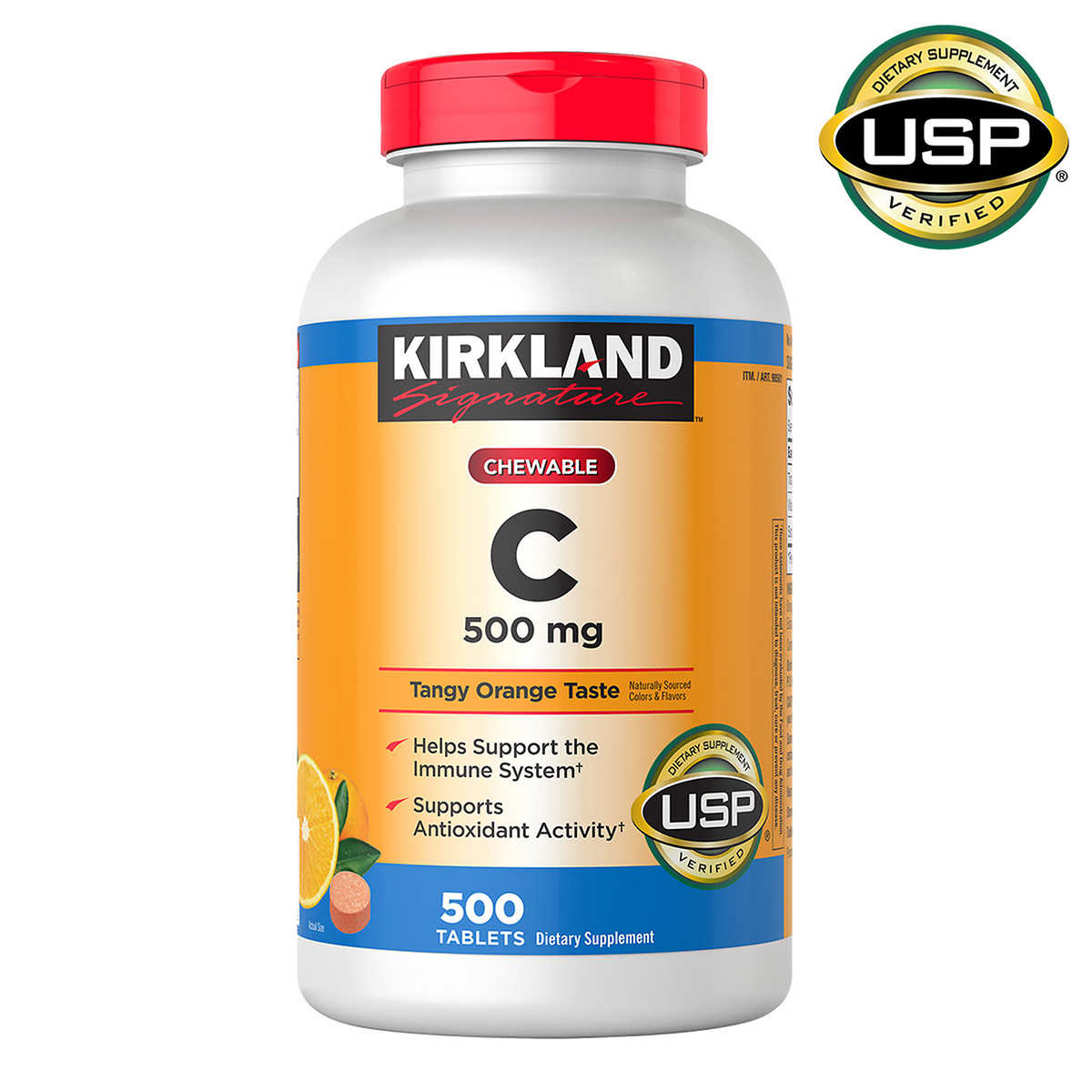 Kirkland Signature Chewable Vitamin C 500 Mg 500 Tablets Costco