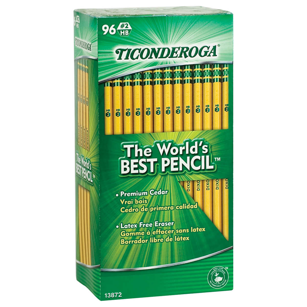 2 Woodcased Yellow Barrel HB Pencils 96-Count for sale online 13872 Dixon Ticonderoga No 