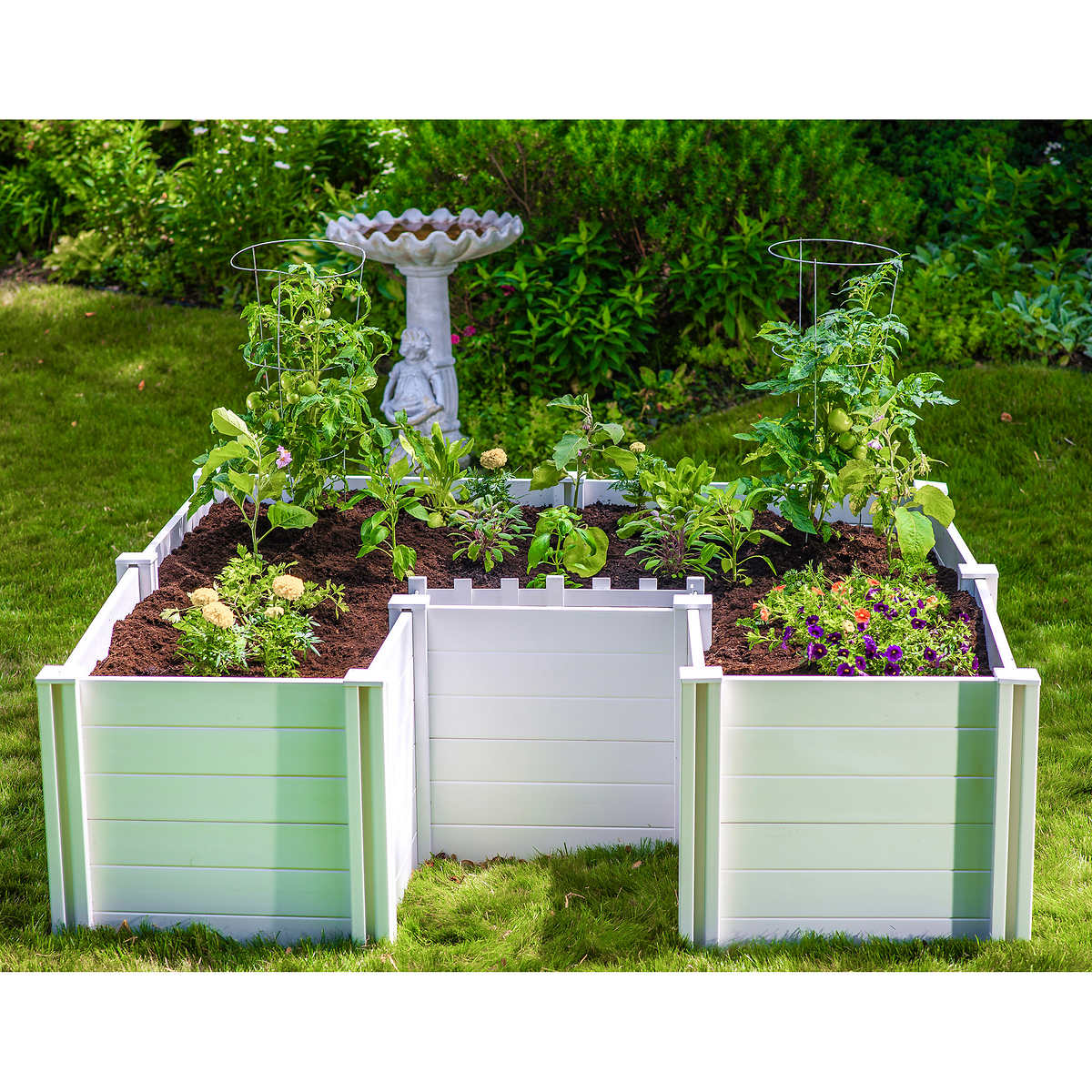 Vita Keyhole 18' x 18' Composting Garden Bed   Costco