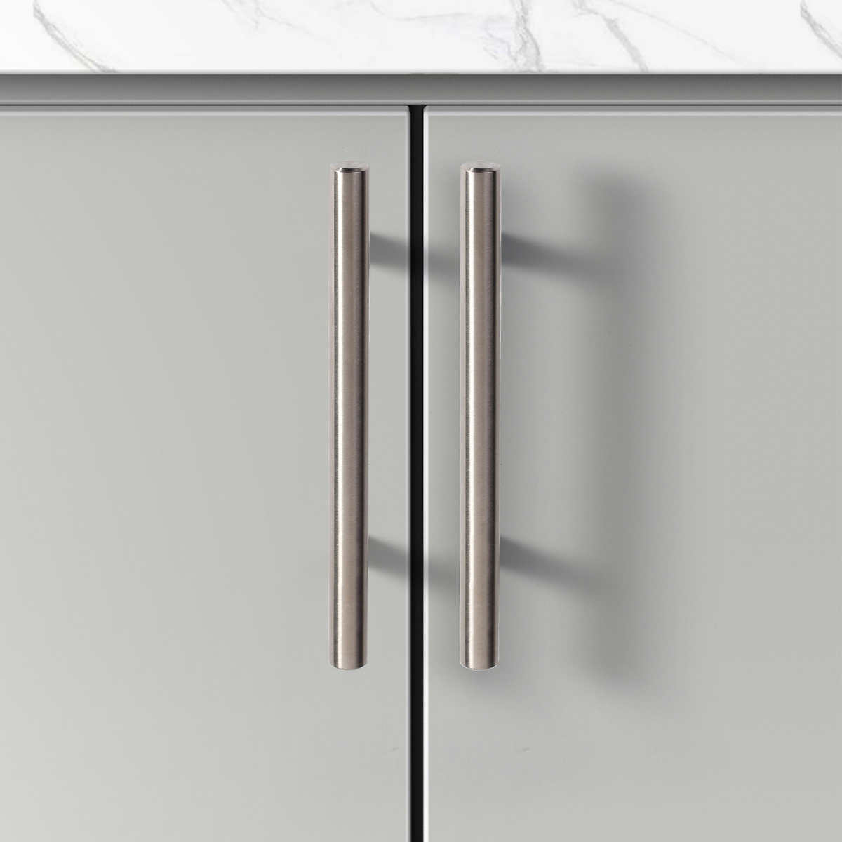 Stainless Steel Kitchen Cupboard Drawer & Door Bar Handles 5 Sizes Strong Bar 