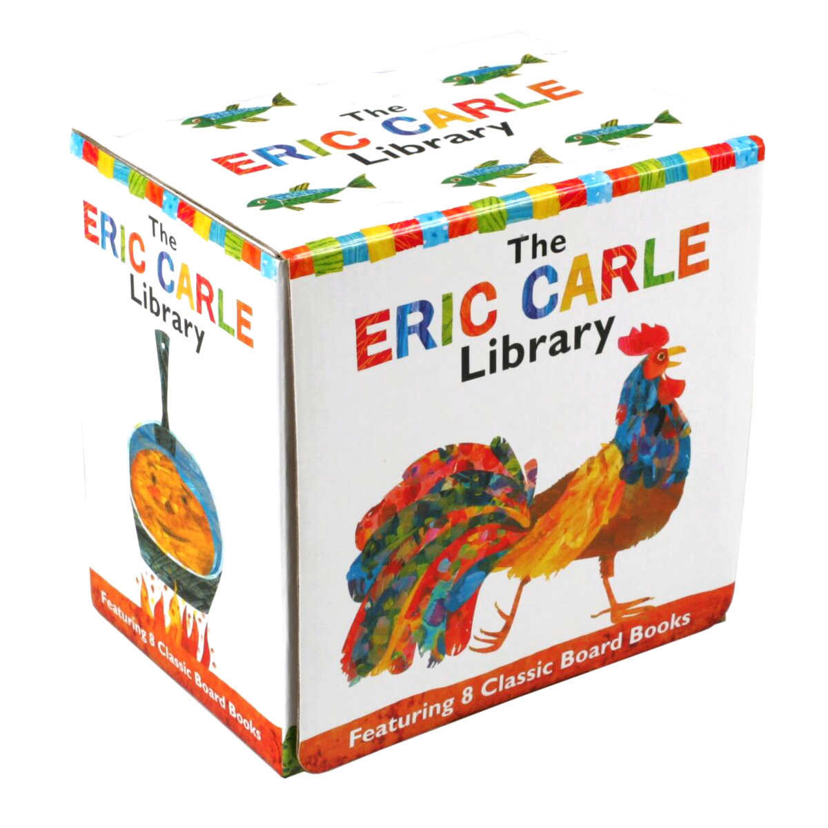 ERIC CARLE ART WORK ~ BOOK COVER POSTCARD ~ 'ROOSTER'S OFF TO SEE THE WORLD' 