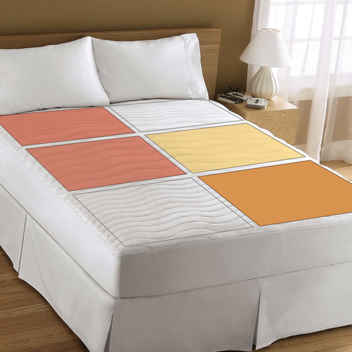 sunbeam heated mattress pad queen