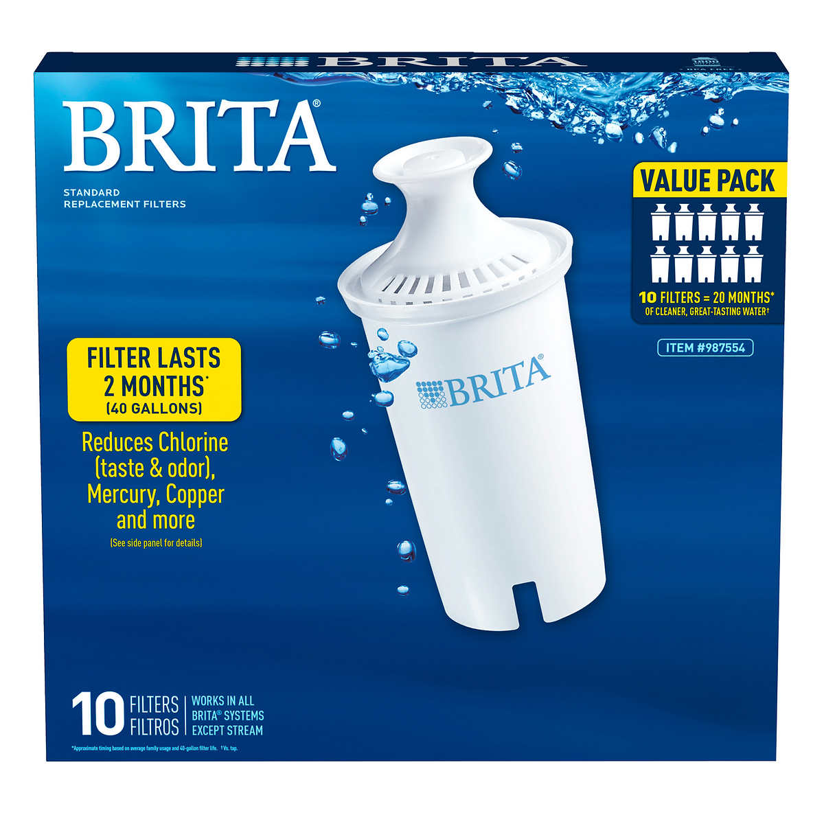 2x Brita Water Filter Bottle Replacement Filters 2 Count for sale online 