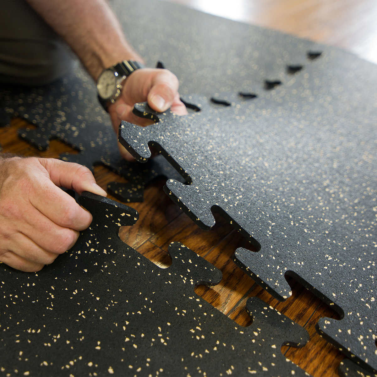 Ez Flex Interlocking Recycled Rubber Side Corner Floor Tiles By Mats Inc Costco