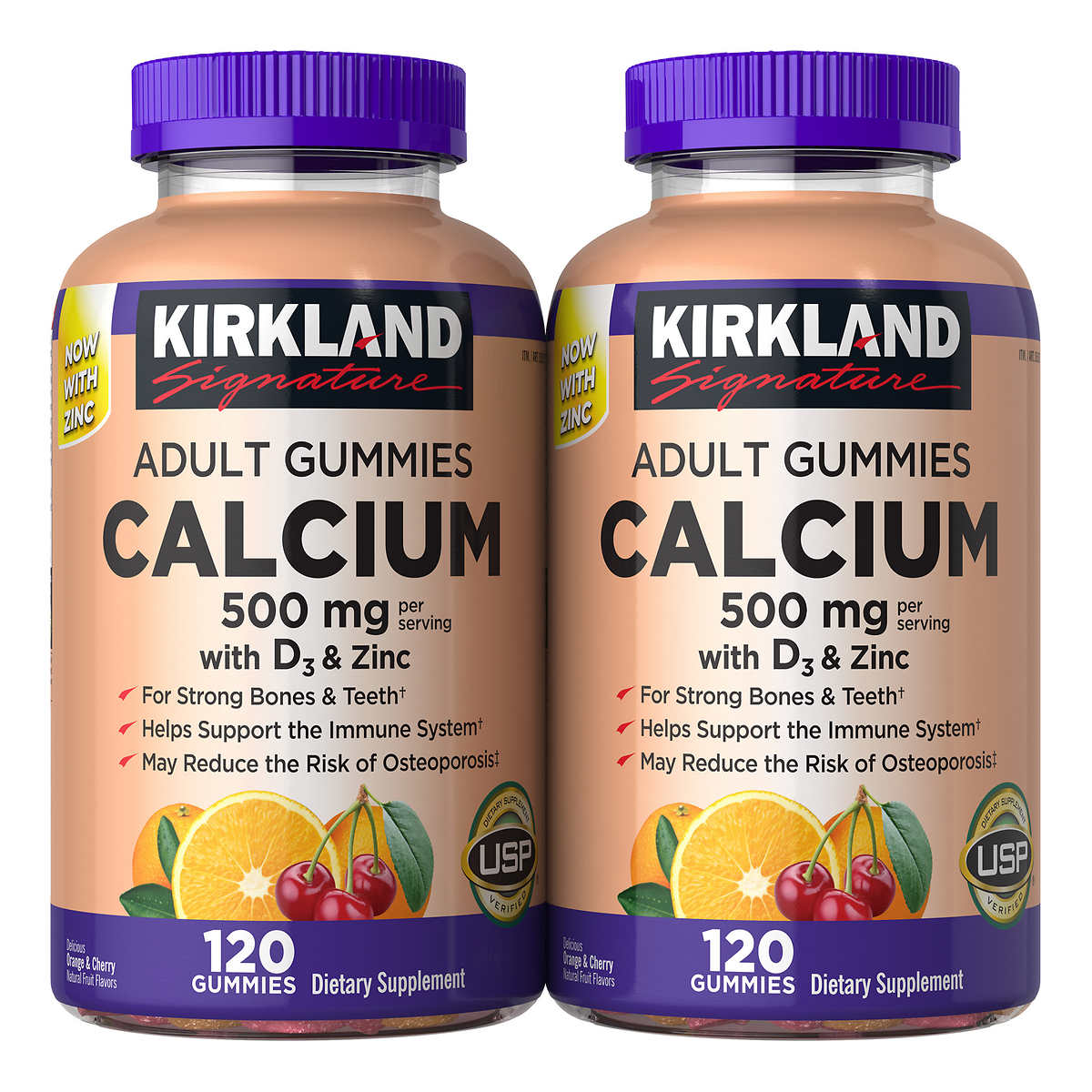 Kirkland Signature Calcium 600mg With Vitamin D3 500 Tablets Strong Bones 
